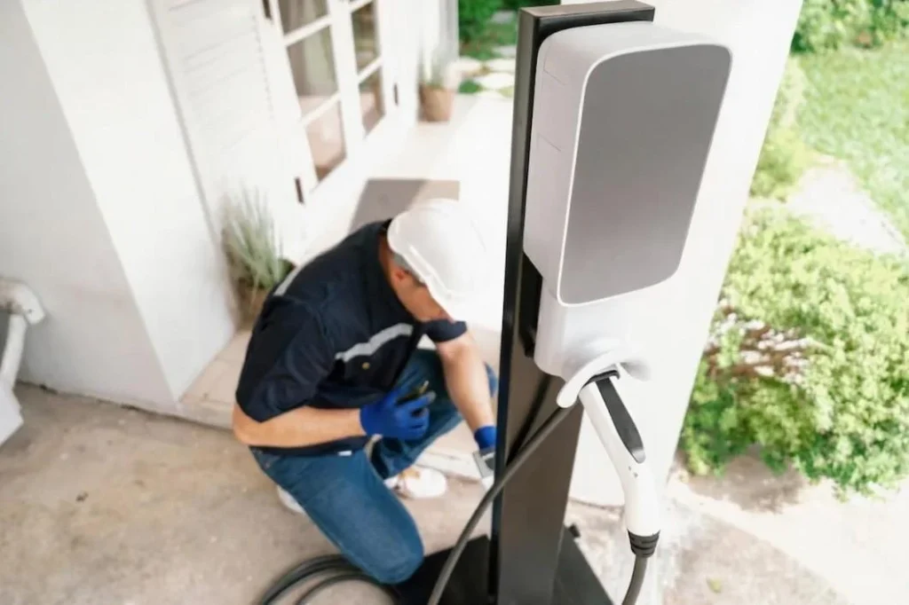 EV Charger Outdoor Installation