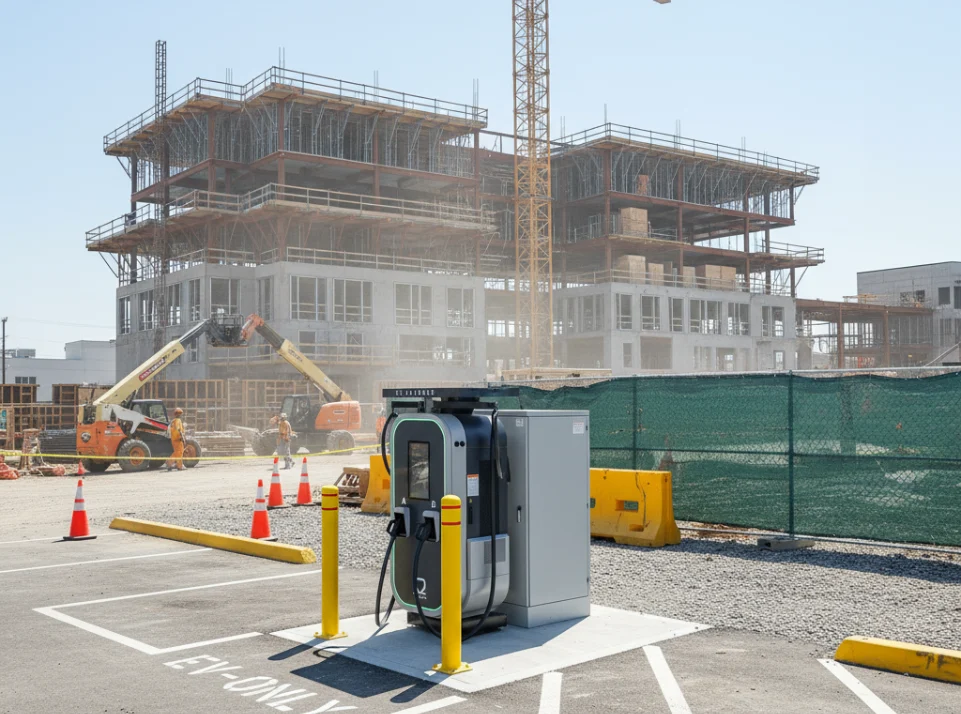 Omega DC Fast Charger at Construction Site
