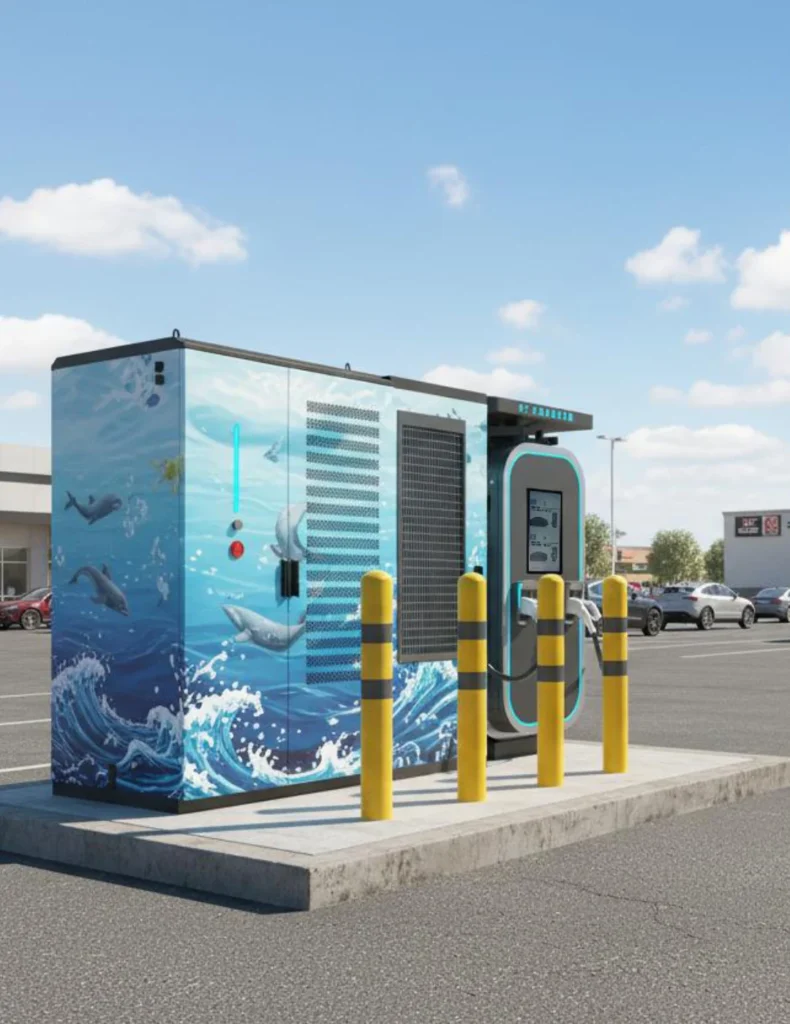Custom Wrapped Helix Battery Storage Solution