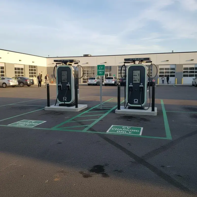 fast ev charger point