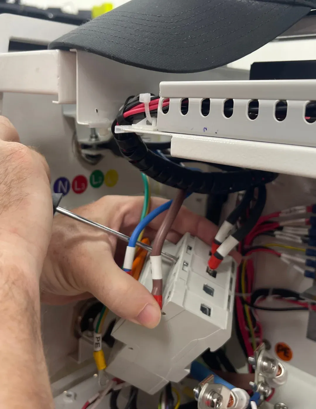 men working in circuit board